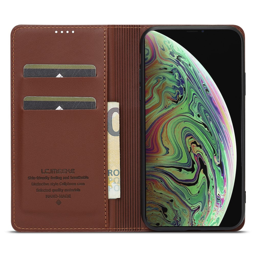 LC.IMEEKE L1-serie til iPhone XS Max Cover PU-læderpung med stander Beskyttende telefoncover