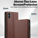 LC.IMEEKE L1-serie til iPhone XS Max Cover PU-læderpung med stander Beskyttende telefoncover