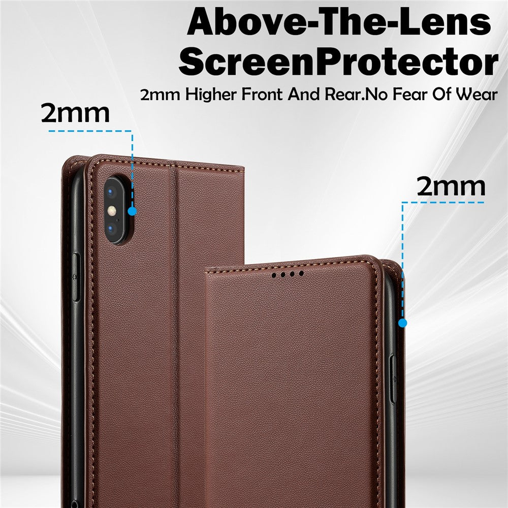 LC.IMEEKE L1-serie til iPhone XS Max Cover PU-læderpung med stander Beskyttende telefoncover