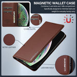 LC.IMEEKE L1-serie til iPhone XS Max Cover PU-læderpung med stander Beskyttende telefoncover