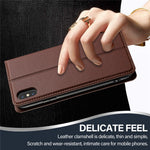 LC.IMEEKE L1-serie til iPhone XS Max Cover PU-læderpung med stander Beskyttende telefoncover