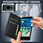 LC.IMEEKE L1 Series for iPhone 8 Plus / 7 Plus Case PU Leather Wallet Stand Protective Phone Cover