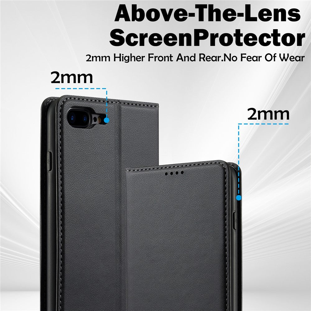 LC.IMEEKE L1 Series for iPhone 8 Plus / 7 Plus Case PU Leather Wallet Stand Protective Phone Cover
