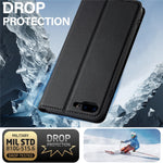 LC.IMEEKE L1 Series for iPhone 8 Plus / 7 Plus Case PU Leather Wallet Stand Protective Phone Cover