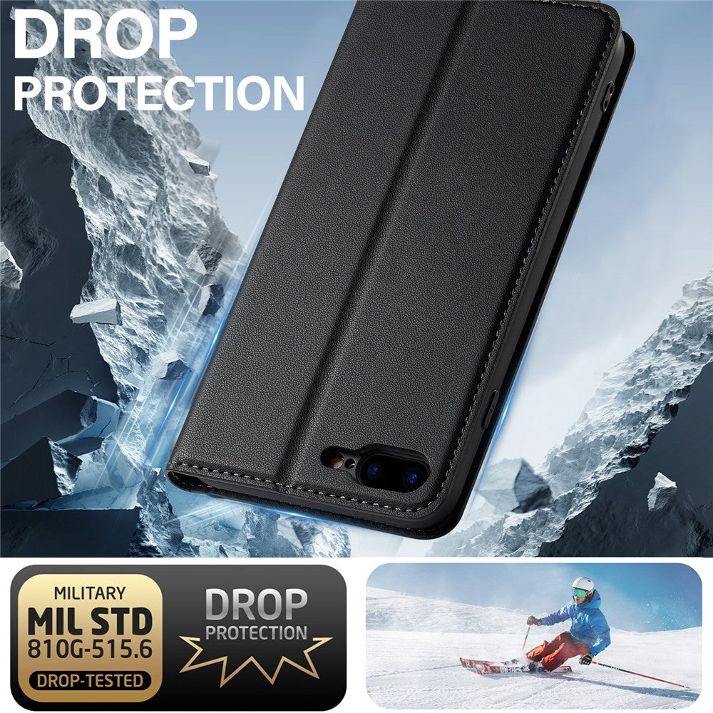 LC.IMEEKE L1 Series for iPhone 8 Plus / 7 Plus Case PU Leather Wallet Stand Protective Phone Cover
