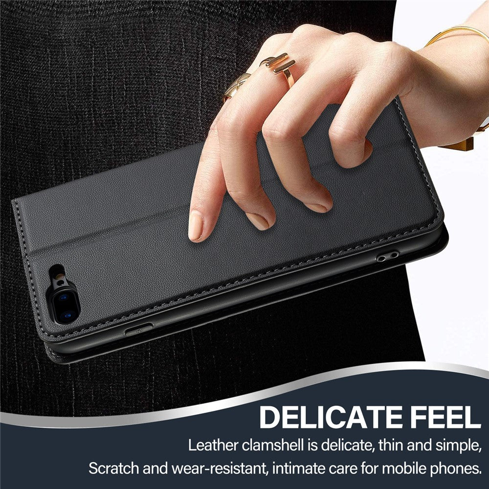 LC.IMEEKE L1 Series for iPhone 8 Plus / 7 Plus Case PU Leather Wallet Stand Protective Phone Cover