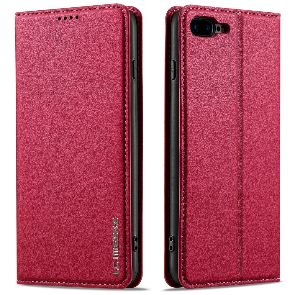 LC.IMEEKE L1 Series for iPhone 8 Plus / 7 Plus Case PU Leather Wallet Stand Protective Phone Cover