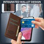 LC.IMEEKE L1 Series for Samsung Galaxy A53 5G Case PU Leather Wallet Stand Protective Phone Cover