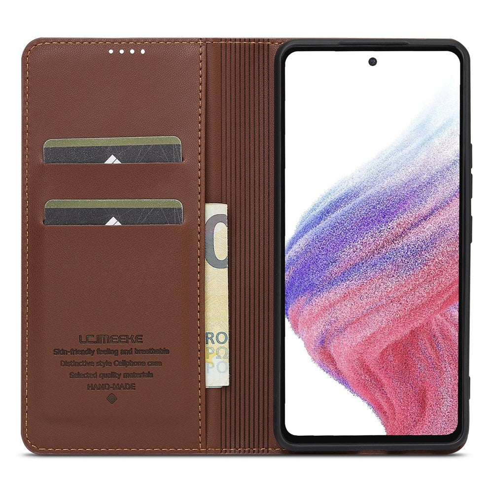LC.IMEEKE L1-serien för Samsung Galaxy A53 5G-skal i PU-läder, plånboksfodral, skyddande mobilfodral