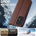 LC.IMEEKE L1 Series for Samsung Galaxy A53 5G Case PU Leather Wallet Stand Protective Phone Cover