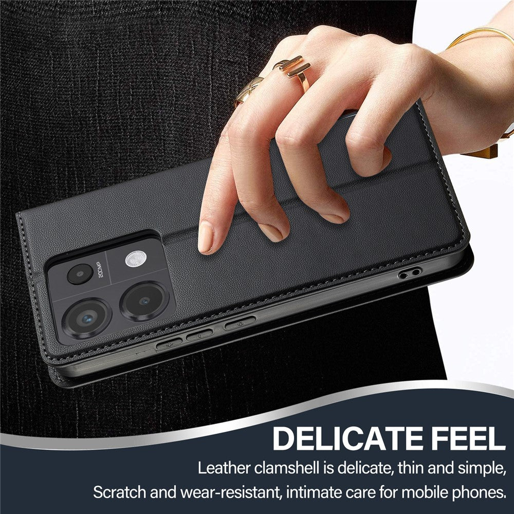 LC.IMEEKE L1 Series for Xiaomi Redmi Note 13 4G Case PU Leather Wallet Stand Protective Phone Cover