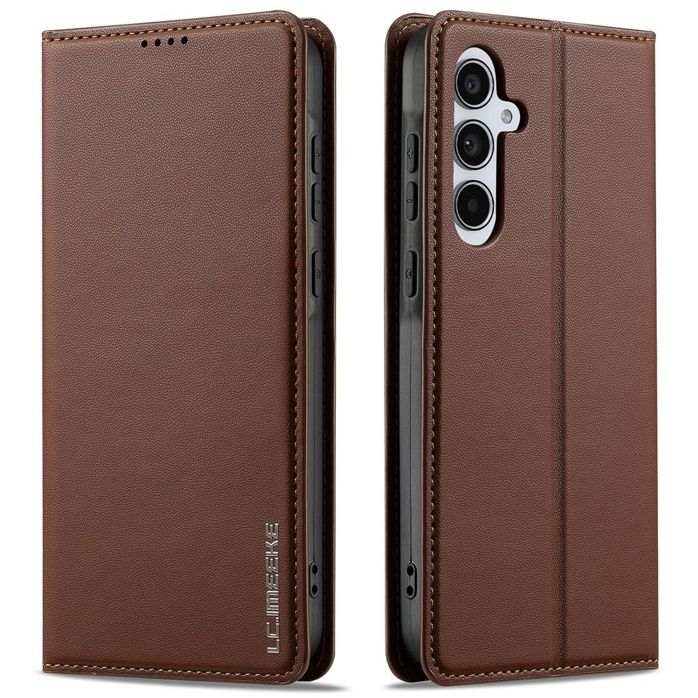 LC.IMEEKE L1-serien til Samsung Galaxy A34 5G cover i PU-læder med pung og stander, beskyttende telefoncover