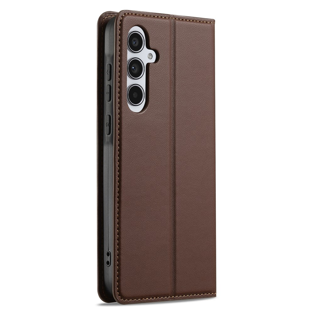 LC.IMEEKE L1-serien til Samsung Galaxy A34 5G cover i PU-læder med pung og stander, beskyttende telefoncover