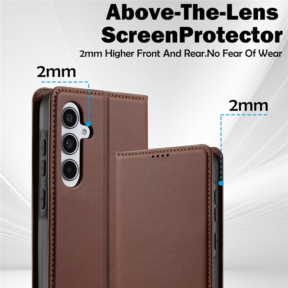LC.IMEEKE L1-serien til Samsung Galaxy A34 5G cover i PU-læder med pung og stander, beskyttende telefoncover