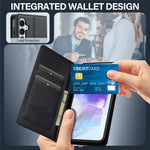 LC.IMEEKE L1 Series til Samsung Galaxy A35 5G Etui PU Læder Wallet Stativ Beskyttende Telefoncover