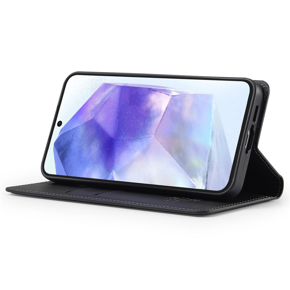 LC.IMEEKE L1 Series til Samsung Galaxy A35 5G Etui PU Læder Wallet Stativ Beskyttende Telefoncover