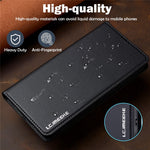LC.IMEEKE L1 Series til Samsung Galaxy A35 5G Etui PU Læder Wallet Stativ Beskyttende Telefoncover