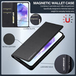 LC.IMEEKE L1 Series til Samsung Galaxy A35 5G Etui PU Læder Wallet Stativ Beskyttende Telefoncover