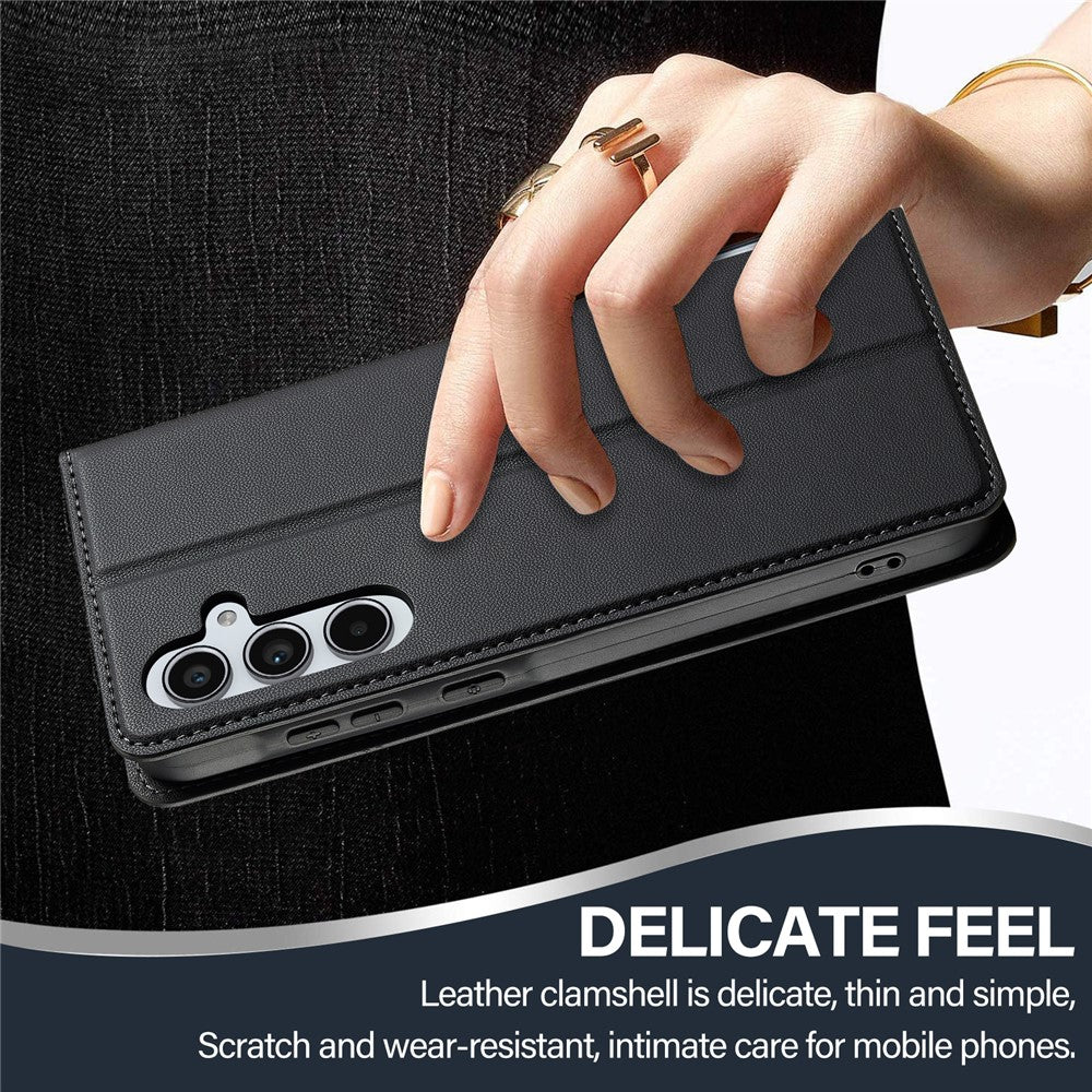 LC.IMEEKE L1 Series til Samsung Galaxy A35 5G Etui PU Læder Wallet Stativ Beskyttende Telefoncover