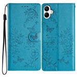 Til Samsung Galaxy A06 4G Pung Telefonetui Sommerfugl Blomsterpræg Læder Flip Cover
