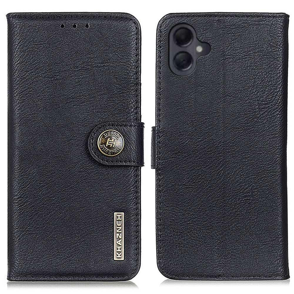 KHAZNEH Til Samsung Galaxy A06 4G Pung Etui Koskinds tekstur Læder Flip Telefoncover