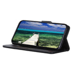 KHAZNEH Til Samsung Galaxy A06 4G Pung Etui Koskinds tekstur Læder Flip Telefoncover