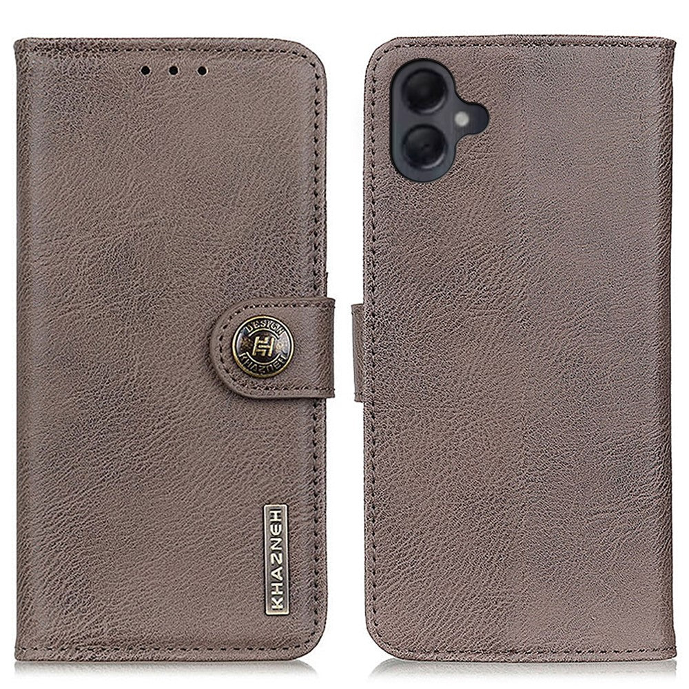 KHAZNEH Til Samsung Galaxy A06 4G Pung Etui Koskinds tekstur Læder Flip Telefoncover