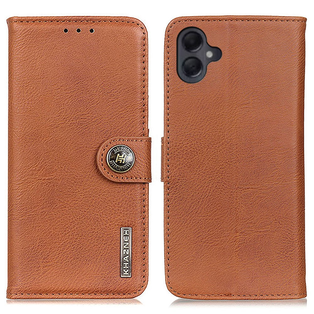 KHAZNEH Til Samsung Galaxy A06 4G Pung Etui Koskinds tekstur Læder Flip Telefoncover