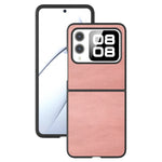 Huawei Nova Flip 5G-skal i kohud med hårt PC+PU-skyddande mobilfodral