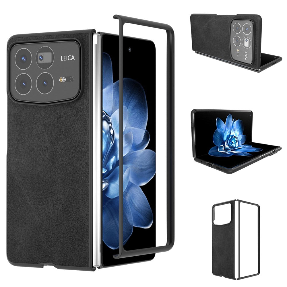 For Xiaomi Mix Fold 4 5G Case Cowhide Texture Hard PC+PU Protective Phone Cover