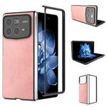 For Xiaomi Mix Fold 4 5G Case Cowhide Texture Hard PC+PU Protective Phone Cover