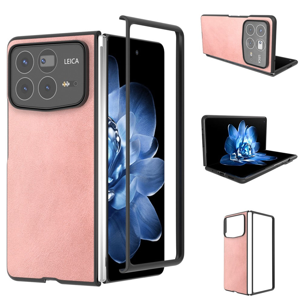 For Xiaomi Mix Fold 4 5G Case Cowhide Texture Hard PC+PU Protective Phone Cover