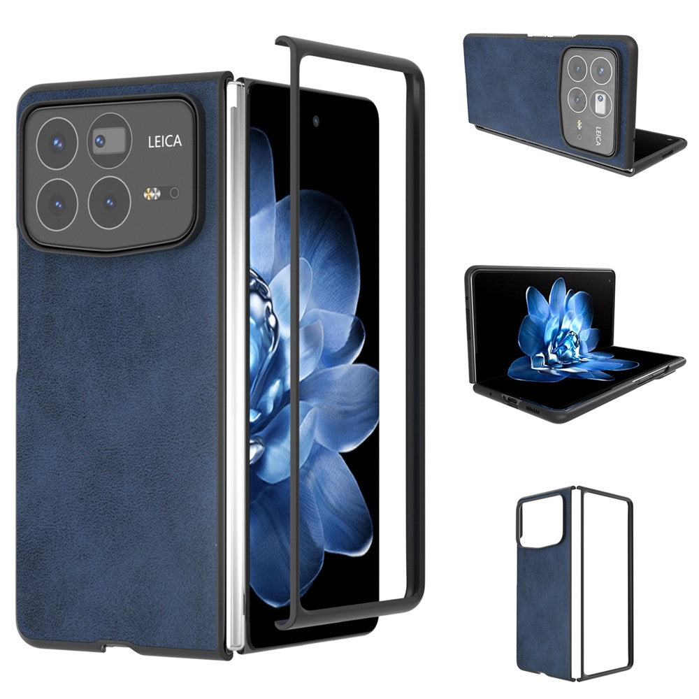 For Xiaomi Mix Fold 4 5G Case Cowhide Texture Hard PC+PU Protective Phone Cover