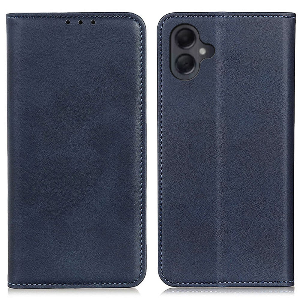 Samsung Galaxy A06 4G-skal i läder, plånboksfodral med vikbart lock.