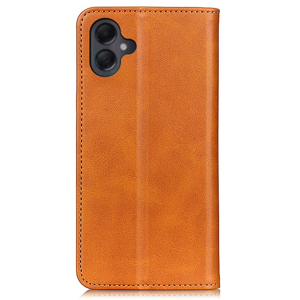 Samsung Galaxy A06 4G-skal i läder, plånboksfodral med vikbart lock.
