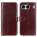 OnePlus Nord 4-skal Crazy Horse Texture PU-lädermobilstativ