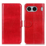 OnePlus Nord 4-skal Crazy Horse Texture PU-lädermobilstativ