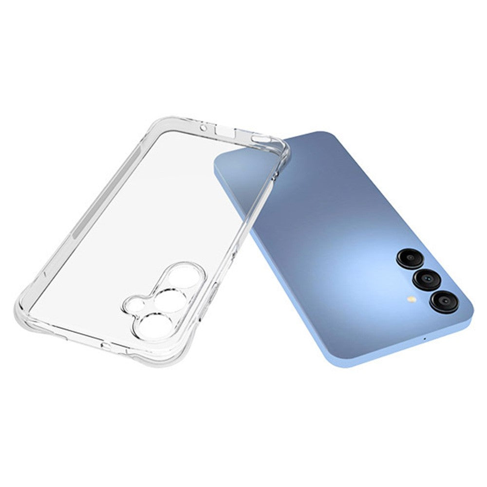 Til Samsung Galaxy A16 5G / A16 4G TPU telefoncover skridsikkert gennemsigtigt mobiltelefoncover