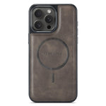 MAGKING K1 Series For iPhone 15 Pro Max Magnetic Case PC+TPU+PU Leather Shockproof Phone Cover