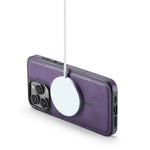 MAGKING K1-serien til iPhone 14 Pro magnetisk cover PC+TPU+PU-læder stødsikkert telefoncover