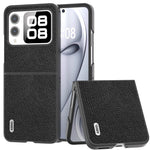 ABEEL For Huawei nova Flip 5G Case Litchi Texture Genuine Cow Leather+PC Phone Cover
