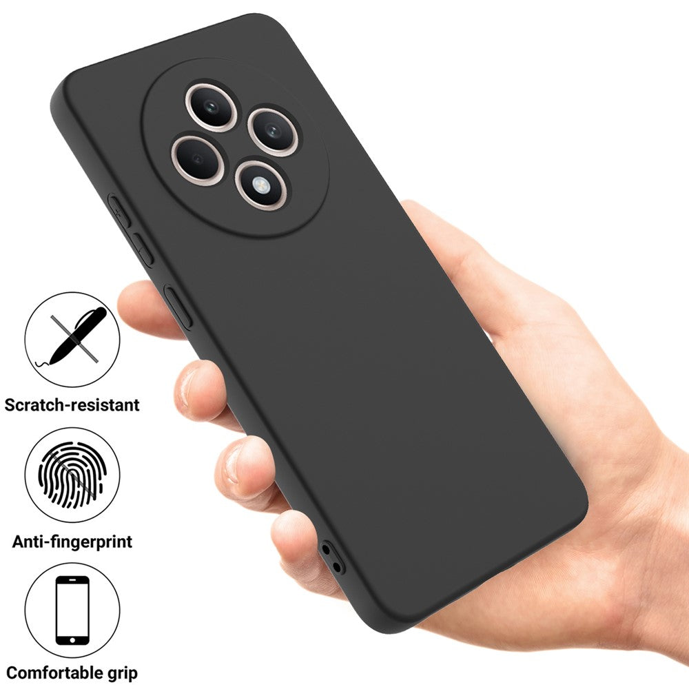 For Oppo Reno12 F 5G Case Anti-Drop Liquid Silicone Phone Cover with Strap
