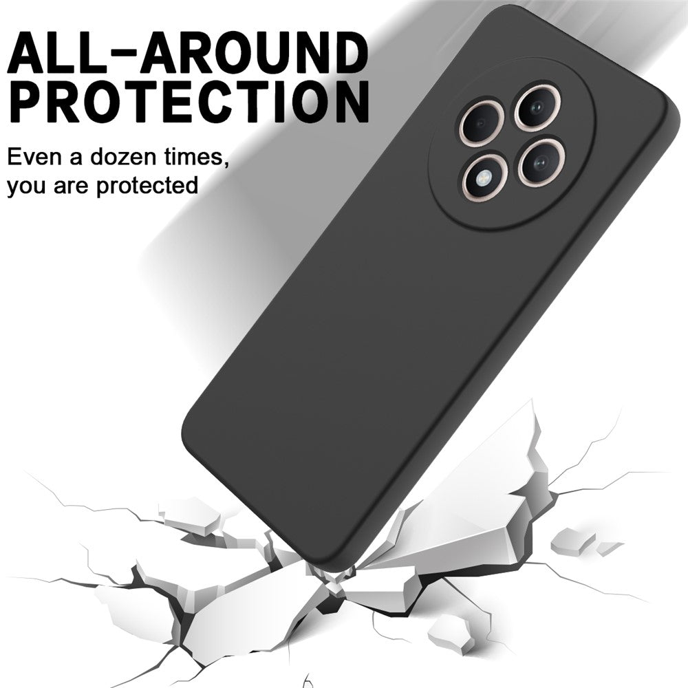 For Oppo Reno12 F 5G Case Anti-Drop Liquid Silicone Phone Cover with Strap