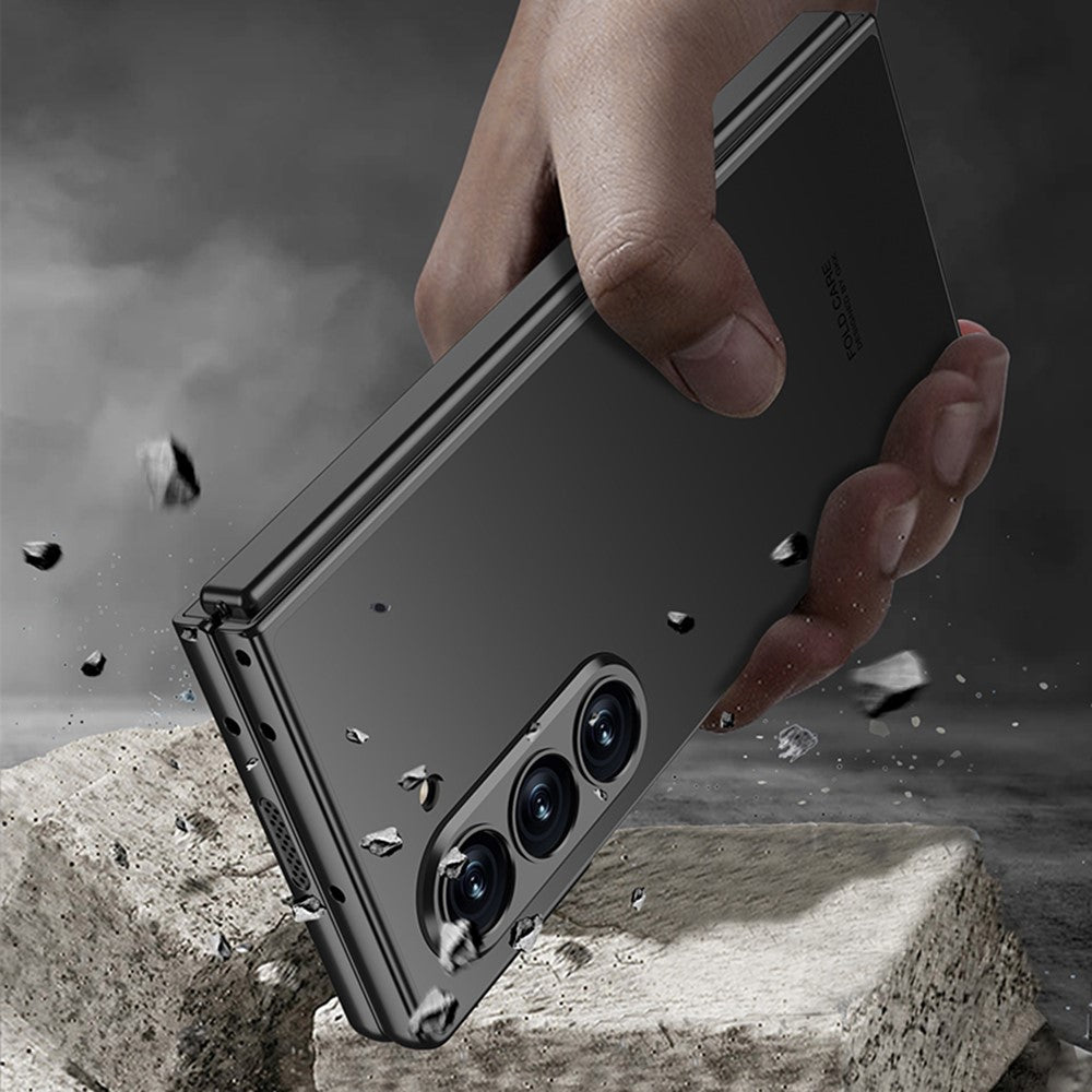 GKK For Samsung Galaxy Z Fold6 5G Case Protective PC+PU Phone Cover with Screen Film