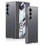 GKK For Samsung Galaxy Z Fold6 5G Case Protective PC+PU Phone Cover with Screen Film