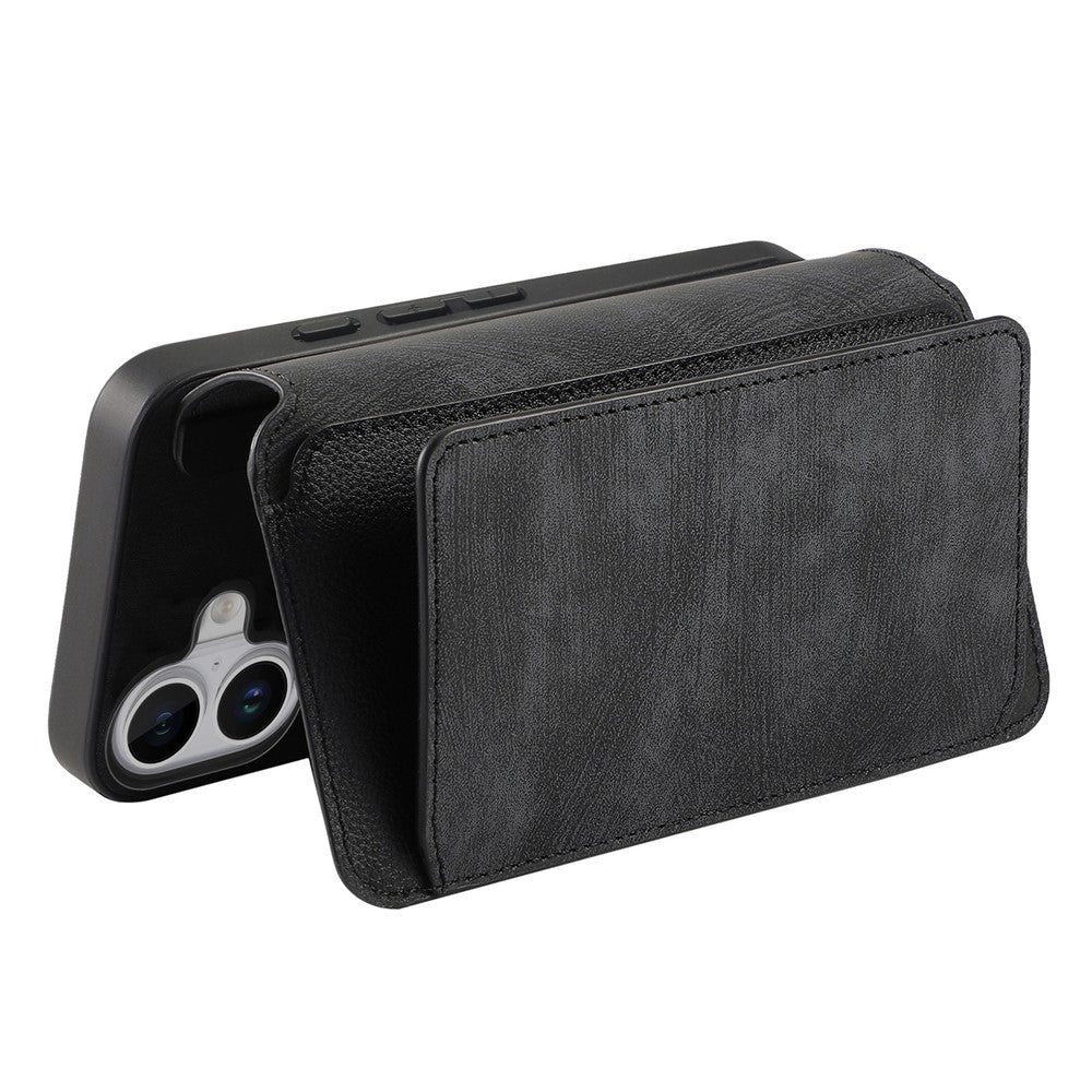 CASENEO MW-02 For iPhone 16 Leather Case Detachable Magnetic Phone Cover
