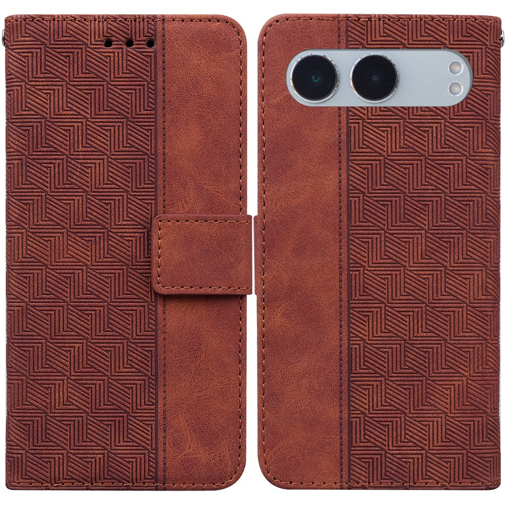 For OnePlus Nord 4 Case Geometry Pattern Leather Wallet Phone Cover