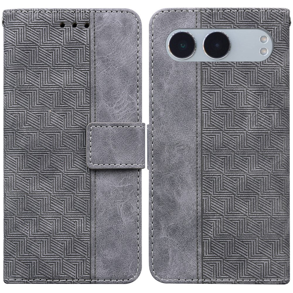 For OnePlus Nord 4 Case Geometry Pattern Leather Wallet Phone Cover