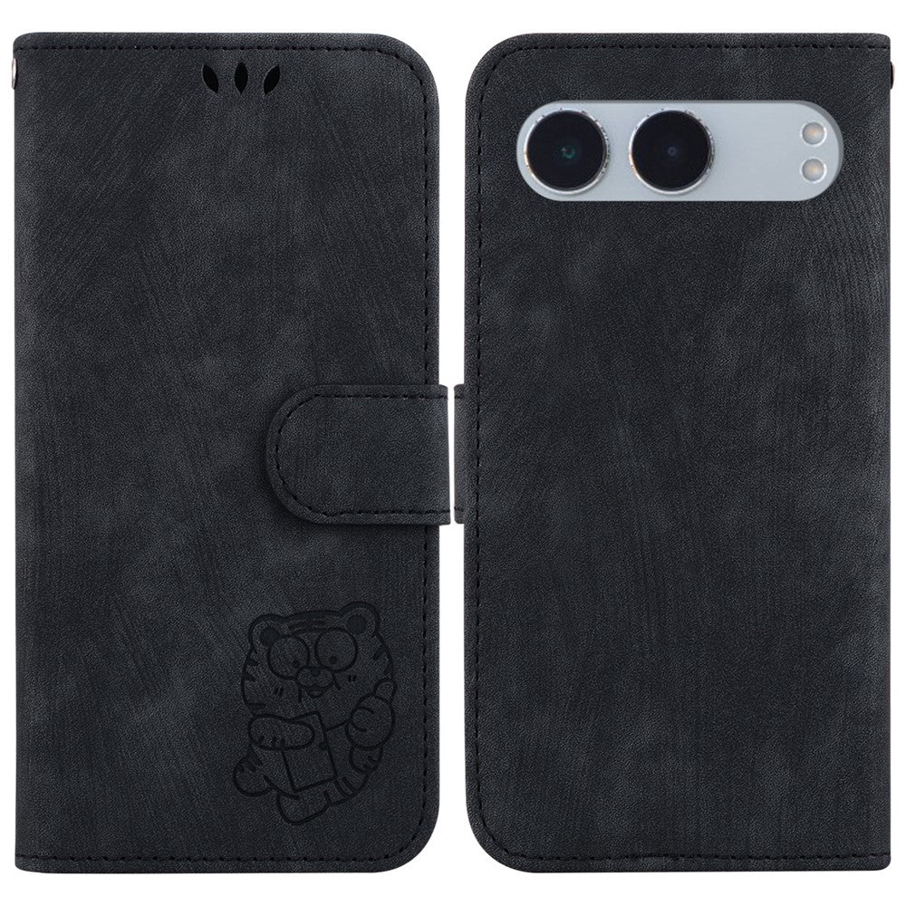 OnePlus Nord 4 Plånboksfodral Tiger Imprint Läder Stötsäkert mobilfodral
