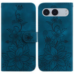 OnePlus Nord 4-skal Lily Flower Imprint Lädermobilskal med stativ